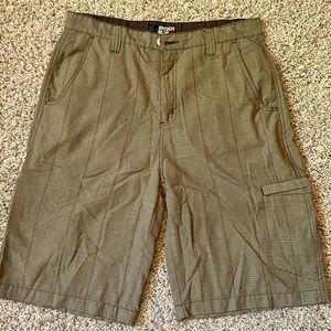 Anchor Blue Tan Cargo Shorts. Size 32
